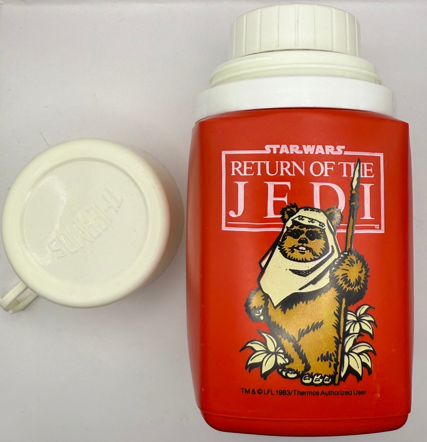 Star Wars 1983 Return of The Jedi Ewok Plastic 8oz Thermos