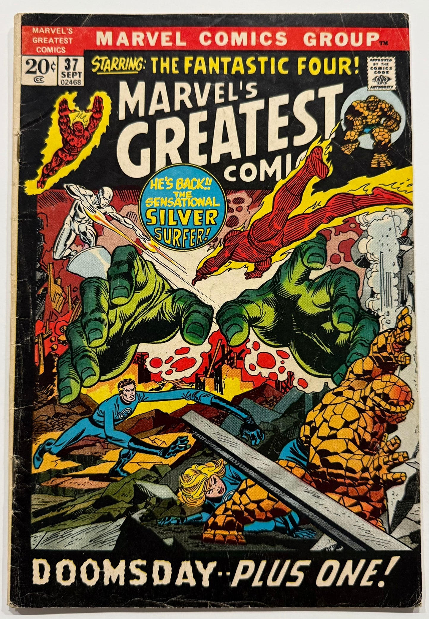 Marvel's Greatest Comics #37 (1972) — Fantastic Four feat. Silver Surfer