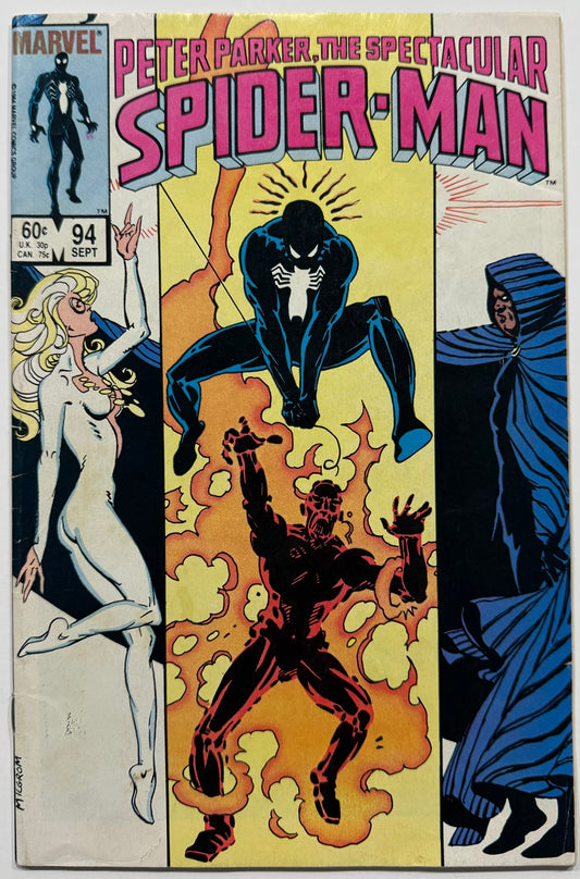 Peter Parker, The Spectacular Spider-Man #94 (1984) — Black Costume / Cloak & Dagger