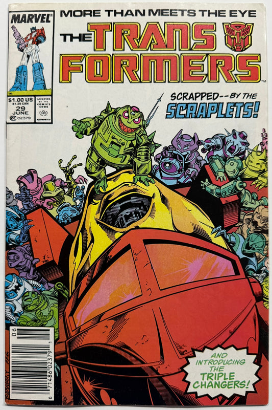 Transformers #29 (1987) - Scraplets & Triple Changers