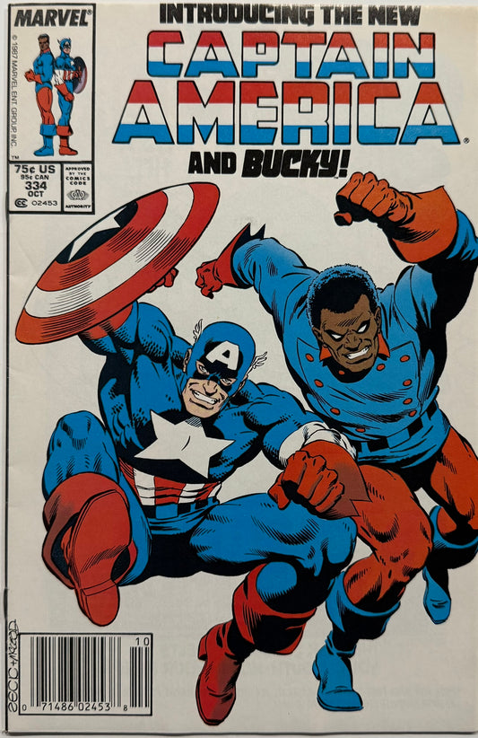 Captain America #334 (1987) - New Cap & Bucky