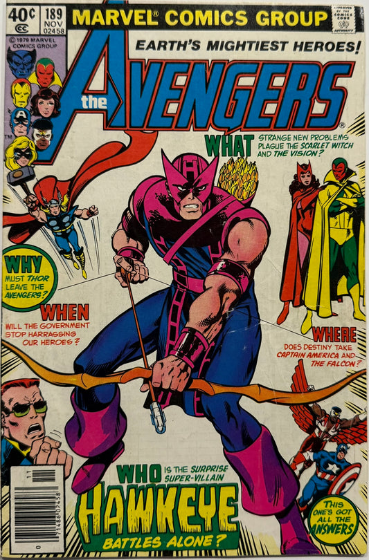 The Avengers #189 (1979) - Hawkeye Spotlight