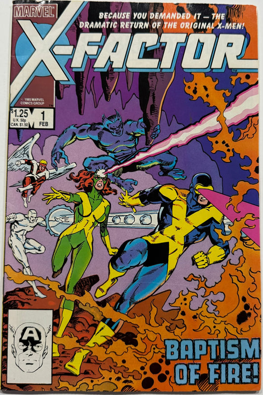 X-Factor #1 (1985) - Baptism of Fire