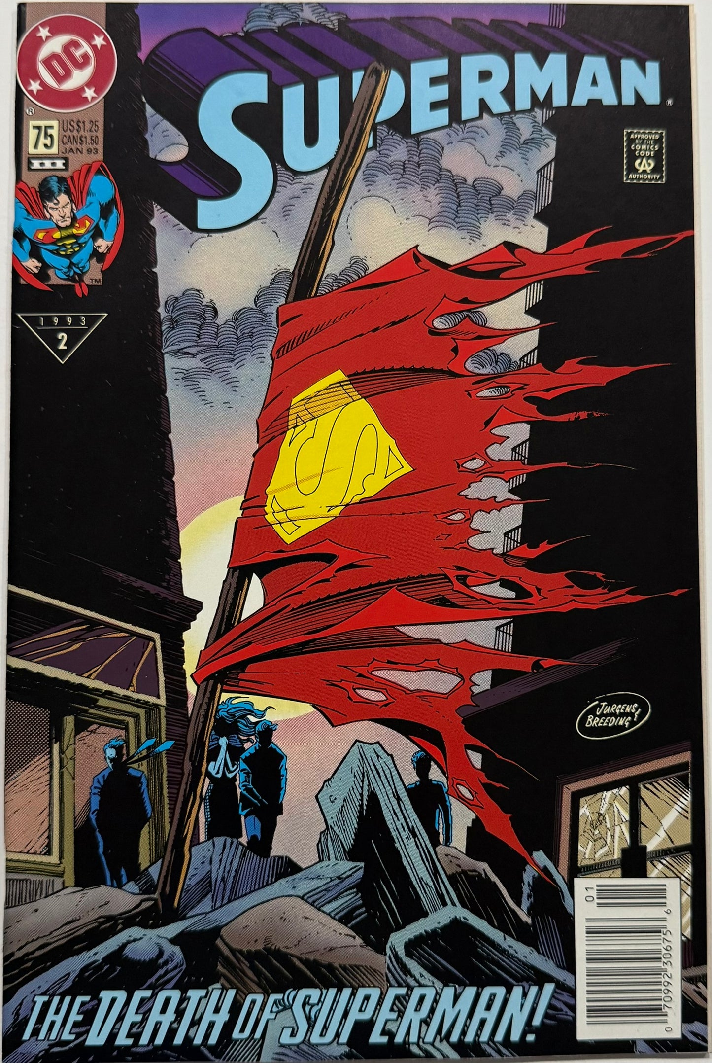 Superman #75 (1993) — The Death of Superman
