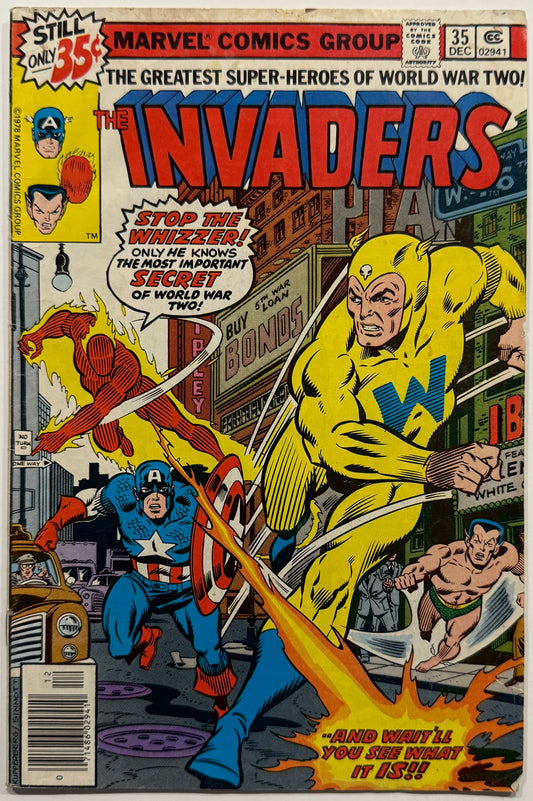 The Invaders #35 (1978) — Whizzer cover