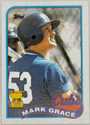 1988 Topps Mark Grace All-Star Rookie #465 – Cubs – RAW