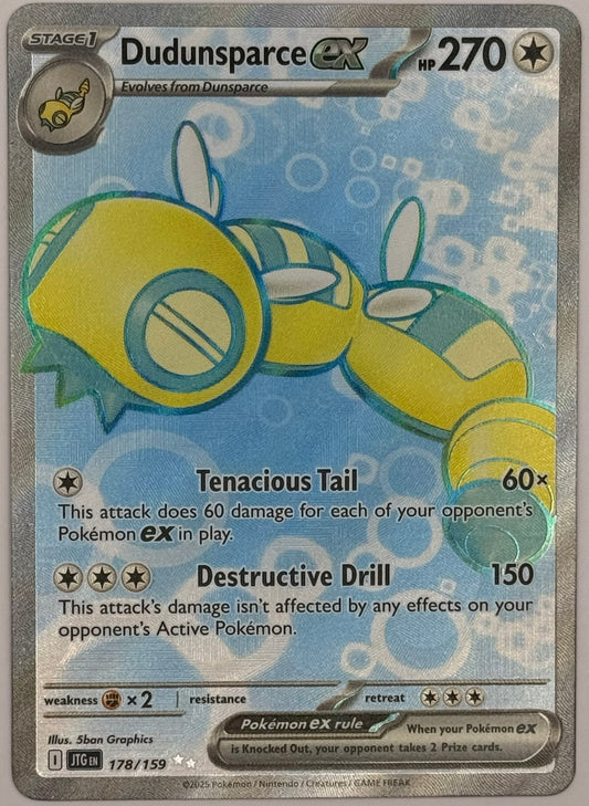 Dudunsparce EX – Secret Rare 178/159 (Raw)